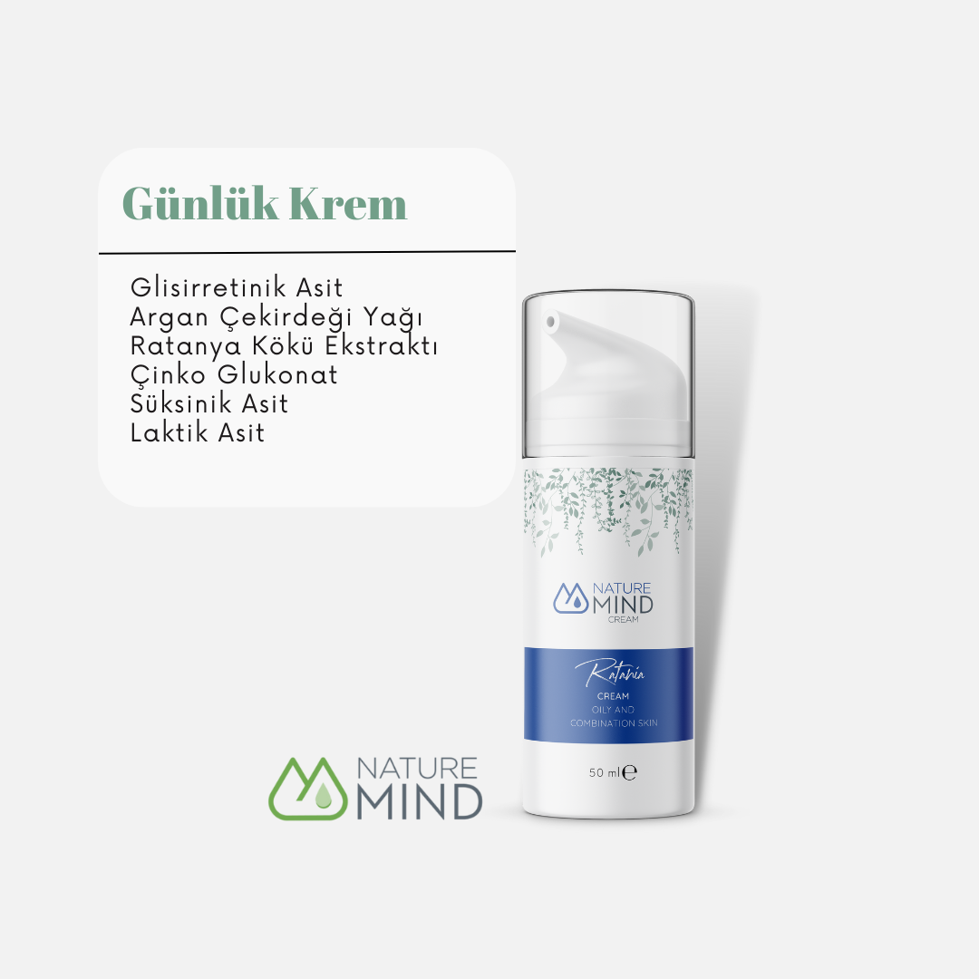 Ratania Cream 50 ml YAĞLI VE KARMA CİLTLER SERİSİ