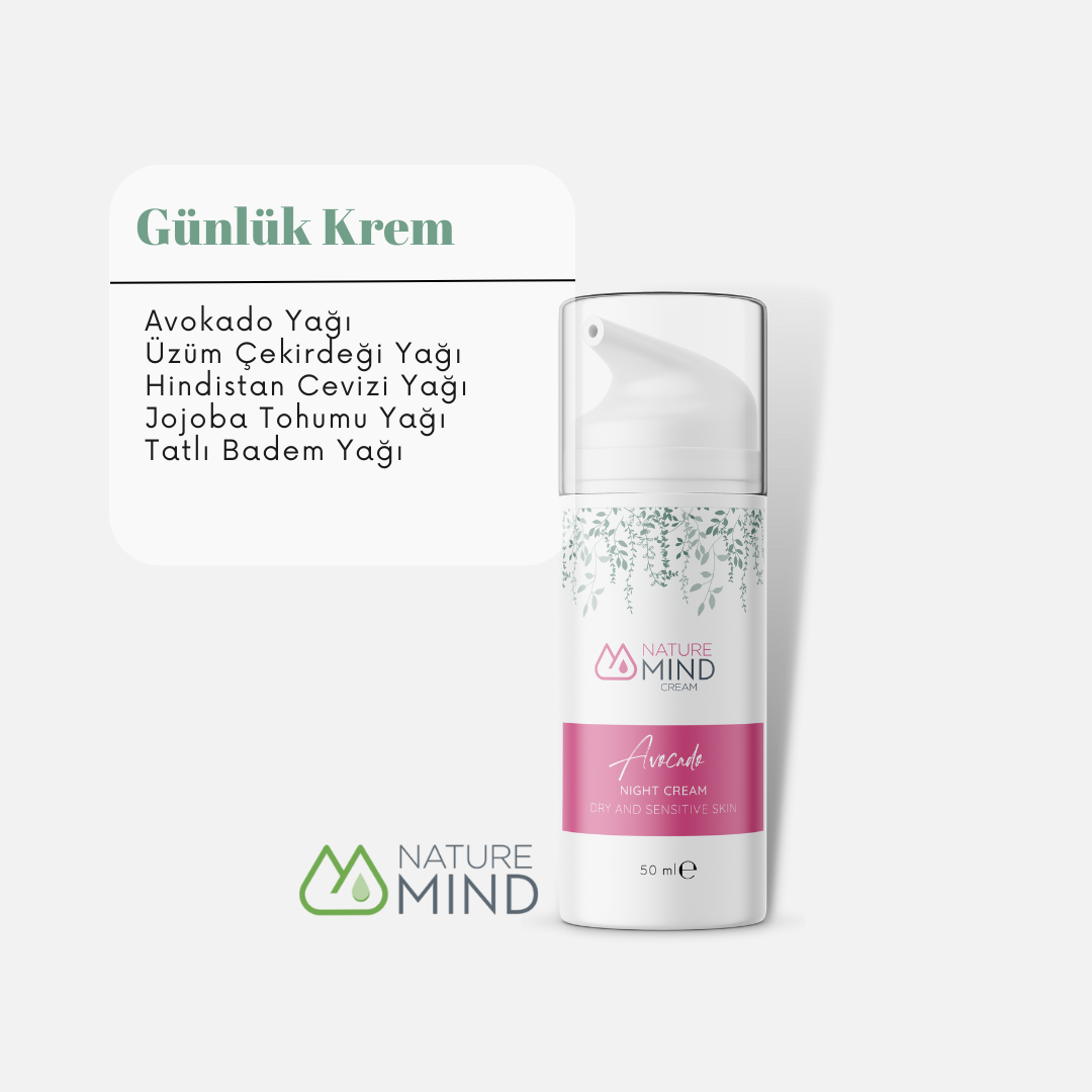 Avocado Night Cream 50 ml HASSAS VE KURU CİLTLER SERİSİ